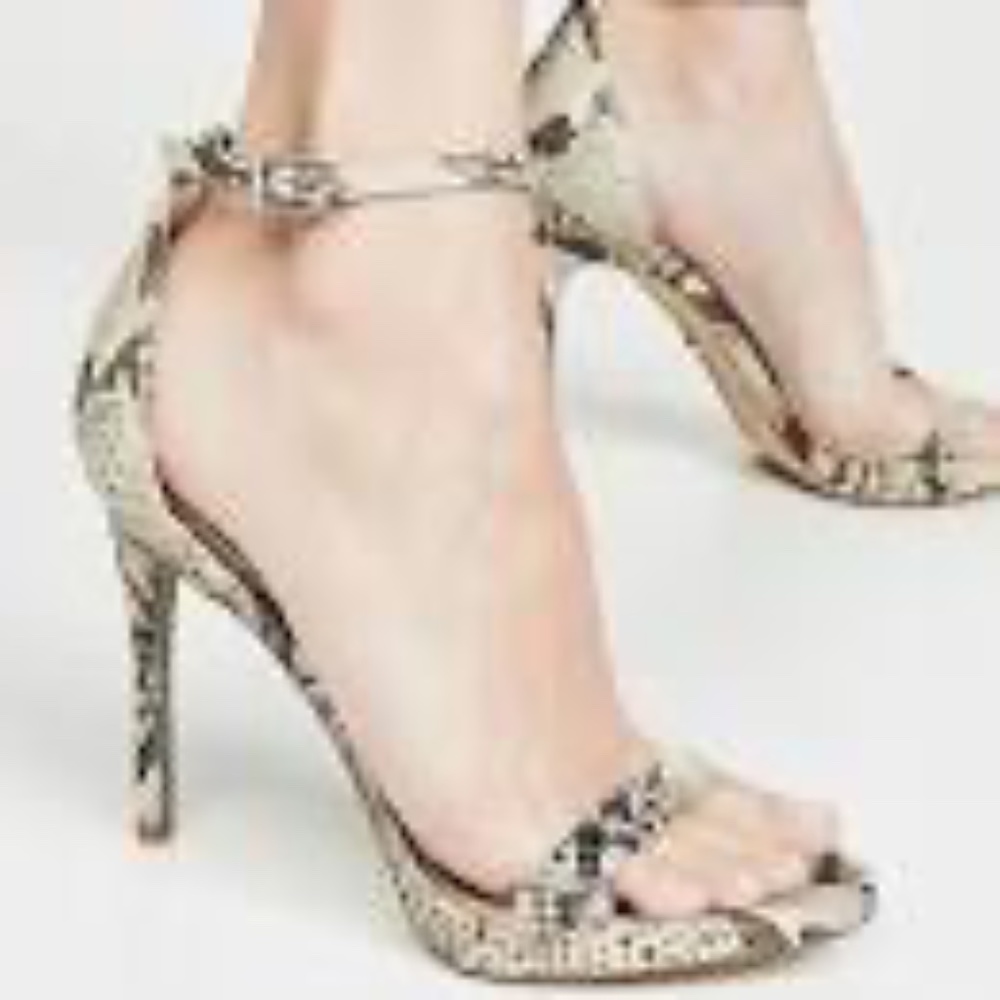 Sam Edelman Ariella High-Heel Snake Print Sandals Sz 6